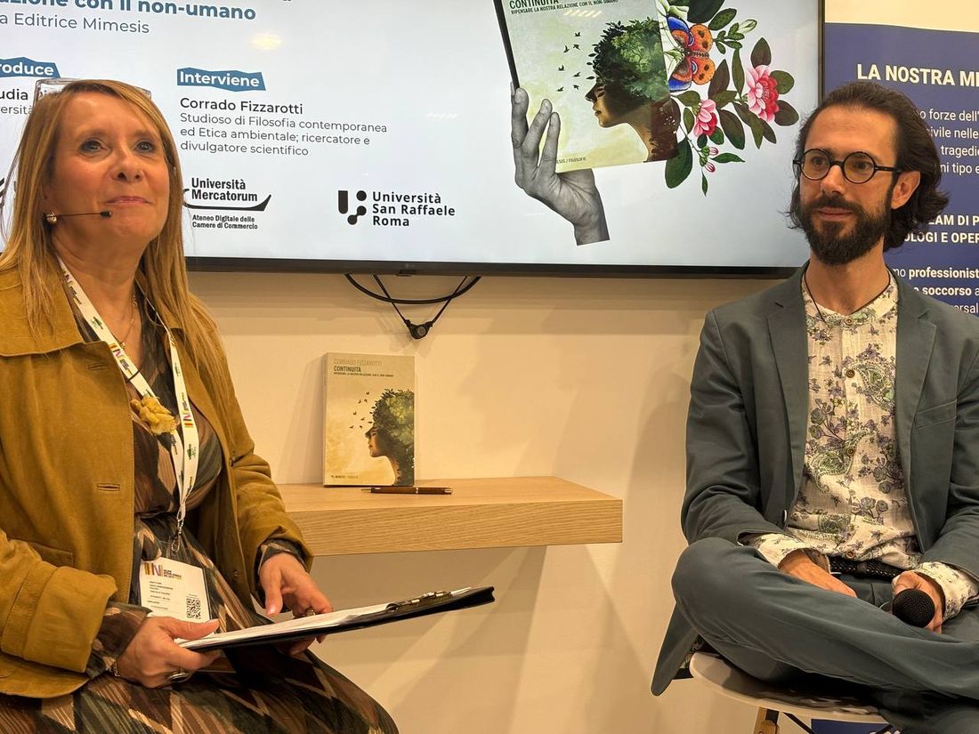 Conversazione durante la presentazione di Continuità al Salone del Libro